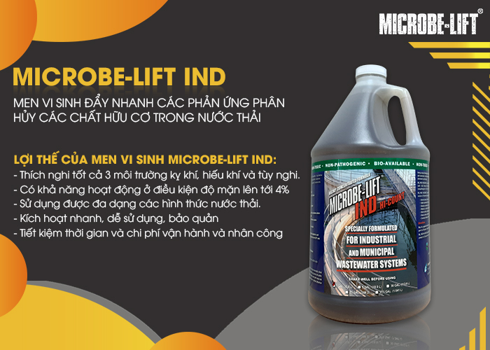 Vi sinh xử lý nước thải Microbe-Lift IND